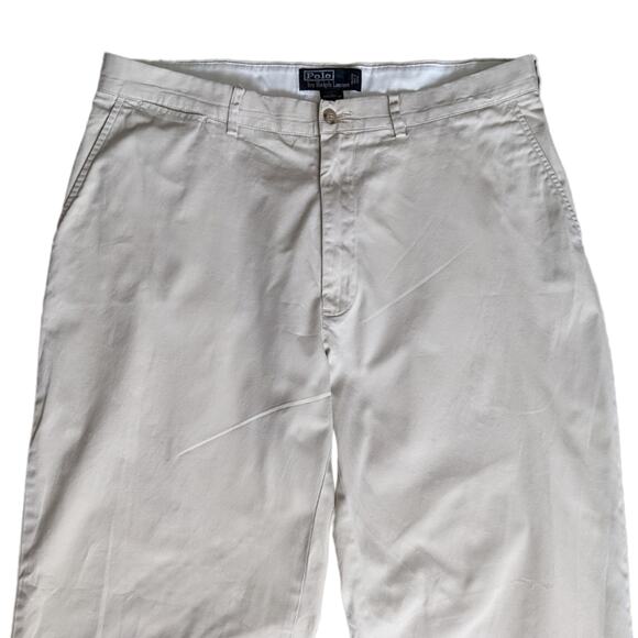 Polo by Ralph Lauren Men's Flat Front Khaki Slacks - Picture 1 of 8